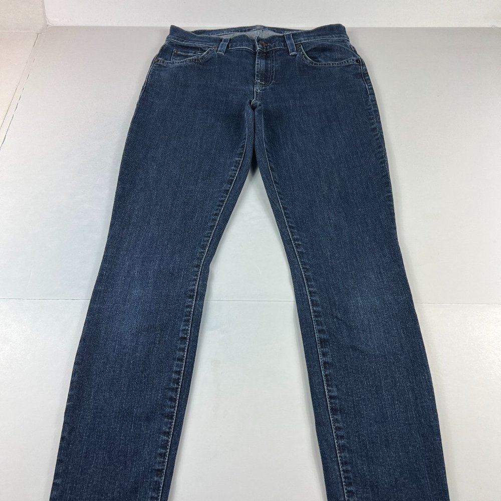 7 For All Mankind Jeans Women's 26 Gwenevere Skinny Ankle Blue Stretch Denim